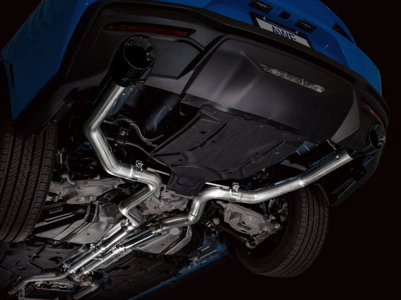 AWE 2024 Ford Mustang GT Fastback S650 RWD Track Edition Catback Exhaust w/ Dual Diamond Black Tips - Additional View 10