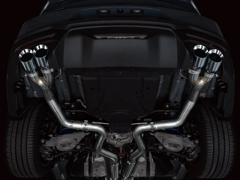 AWE 2024 Ford Mustang GT Fastback S650 RWD Track Edition Catback Exhaust w/ Quad Chrome Silver Tips - Additional View 10