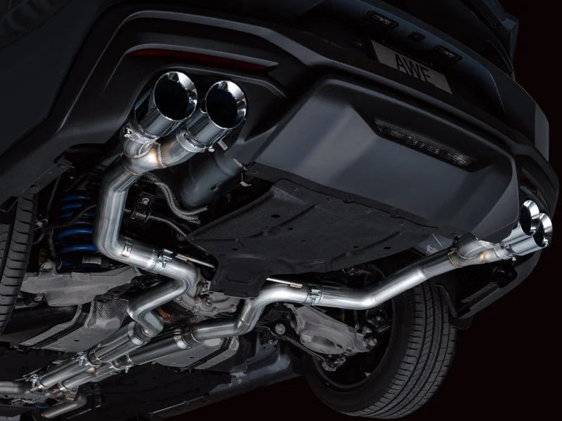AWE 2024 Ford Mustang GT Fastback S650 RWD Track Edition Catback Exhaust w/ Quad Chrome Silver Tips - Additional View 11