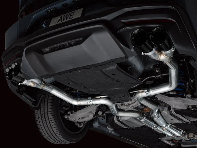 AWE 2024 Ford Mustang GT Fastback S650 RWD Track Edition Catback Exhaust w/ Quad Diamond Black Tips - Additional View 5