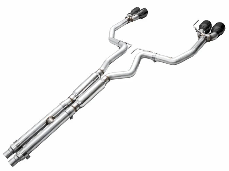 AWE 2024 Ford Mustang GT Fastback S650 RWD Track Edition Catback Exhaust w/ Quad Diamond Black Tips - Additional View 12