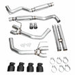 Load image into Gallery viewer, AWE 2024 Ford Mustang GT Fastback S650 RWD Track Edition Catback Exhaust w/ Quad Diamond Black Tips - Additional View 13