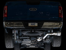 Load image into Gallery viewer, AWE 21-25 Ford F150 (14th Gen Reg Cab) Cat-Back Exhaust - 4.5in Dual Side Exit Chrome Tips - Installation View
