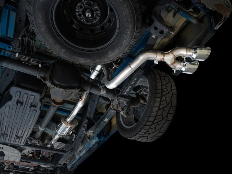 AWE 21-25 Ford F150 (14th Gen Reg Cab) Cat-Back Exhaust - 4.5in Dual Side Exit Chrome Tips - Additional View 5