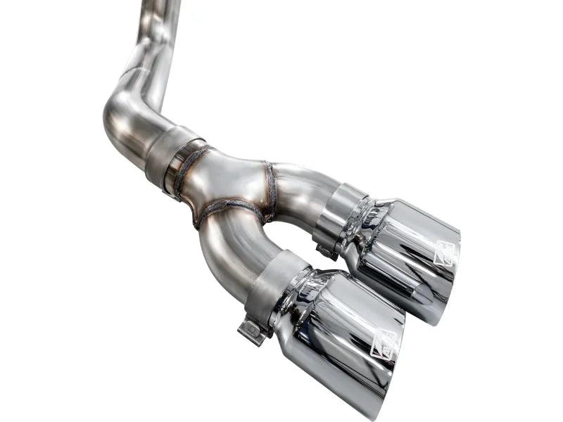AWE 21-25 Ford F150 (14th Gen Reg Cab) Cat-Back Exhaust - 4.5in Dual Side Exit Chrome Tips - Additional View 12