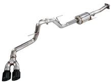 Load image into Gallery viewer, AWE 21-25 Ford F150 (14th Gen Reg Cab) Cat-Back Exhaust - 4.5in Dual Side Exit Diamond Black Tips - Main Product View