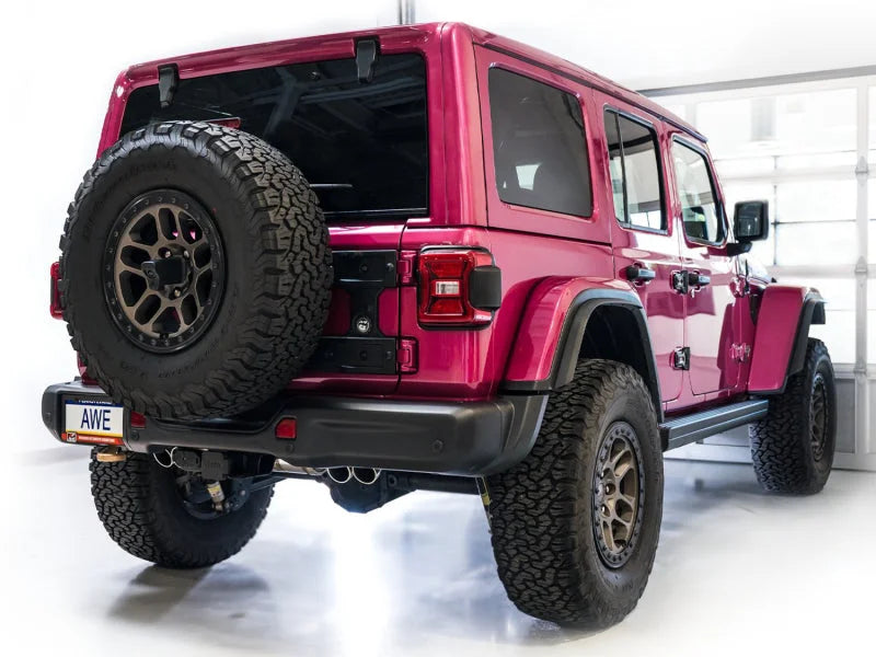 AWE 21+ Wrangler 392 Switchpath Cat-Back Exhaust- Quad BashGuards - Additional View 6