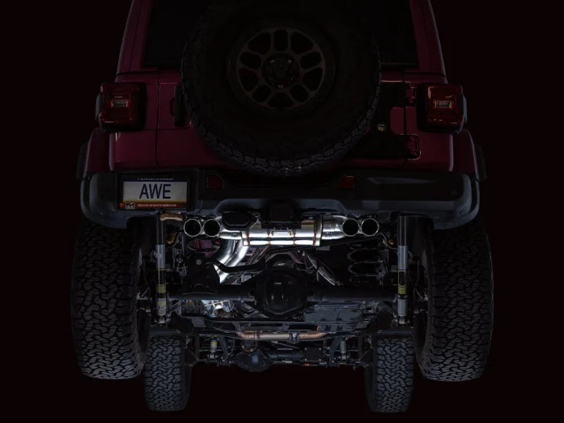 AWE 21+ Wrangler 392 Switchpath Cat-Back Exhaust- Quad BashGuards - Additional View 7