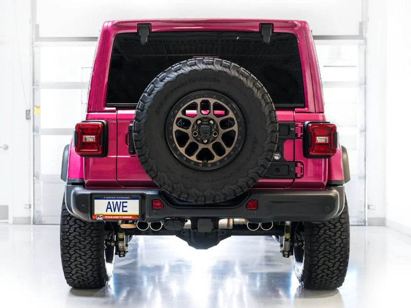 AWE 21+ Wrangler 392 Switchpath Cat-Back Exhaust- Quad BashGuards - Additional View 8