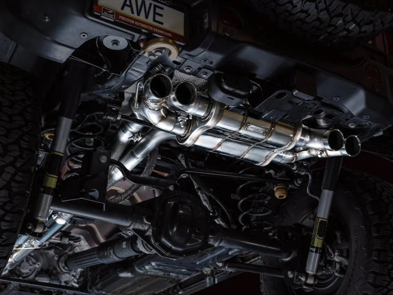 AWE 21+ Wrangler 392 Switchpath Cat-Back Exhaust- Quad BashGuards - Additional View 10