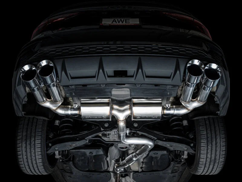 AWE 22-24 Audi 8Y S3 Touring Edition Exhaust - Chrome Silver Tips - Additional View 10
