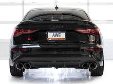 Load image into Gallery viewer, AWE 22-24 Audi 8Y S3 Track Edition Exhaust  - Chrome Silver Tips - Installation View