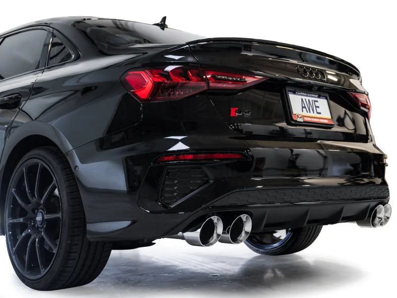 AWE 22-24 Audi 8Y S3 Track Edition Exhaust  - Chrome Silver Tips - Additional View 5