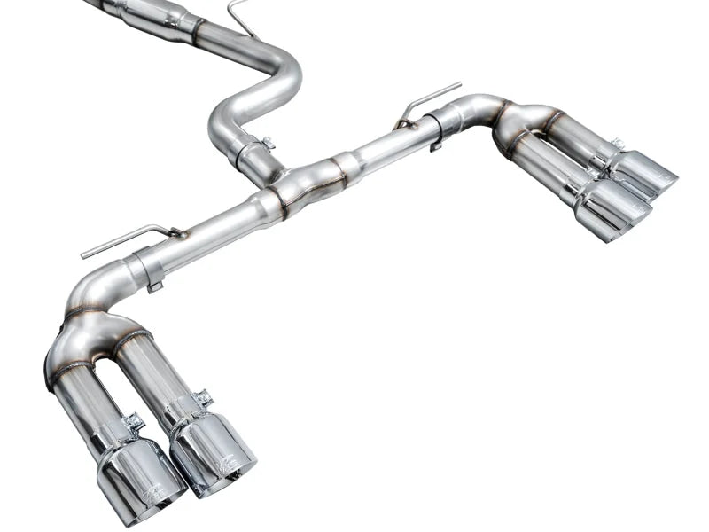 AWE 22-24 Audi 8Y S3 Track Edition Exhaust  - Chrome Silver Tips - Additional View 10