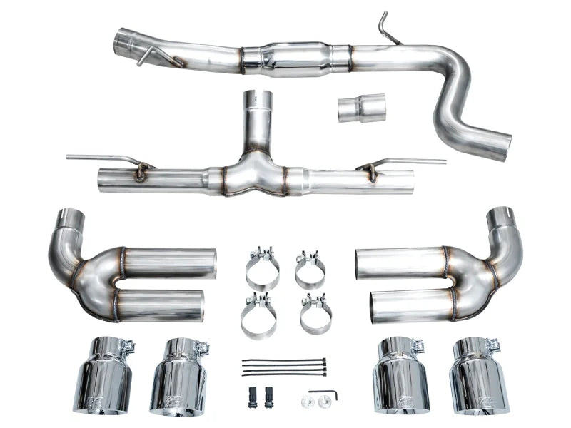 AWE 22-24 Audi 8Y S3 Track Edition Exhaust  - Chrome Silver Tips - Additional View 12