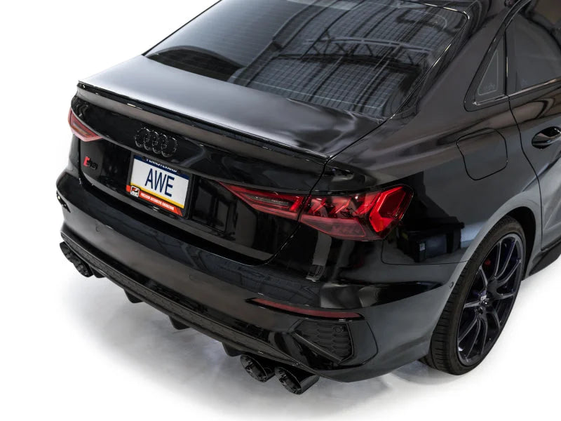 AWE 22-24 Audi 8Y S3 Track Edition Exhaust  - Diamond Black Tips - Additional View 7
