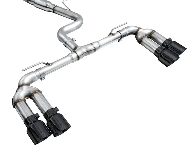 AWE 22-24 Audi 8Y S3 Track Edition Exhaust  - Diamond Black Tips - Additional View 10