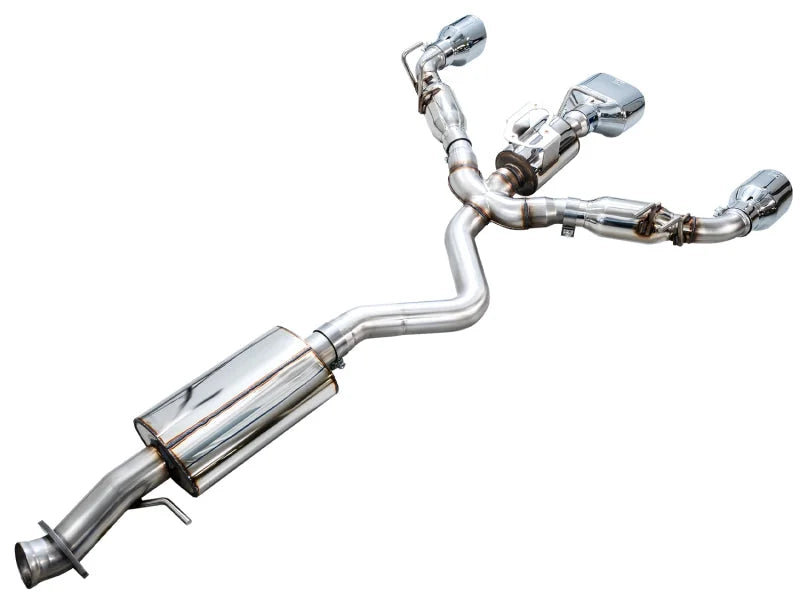 AWE 23-24 Toyota GR Corolla Touring Edition Catback Exhaust - Chrome Silver Tips - Additional View 8