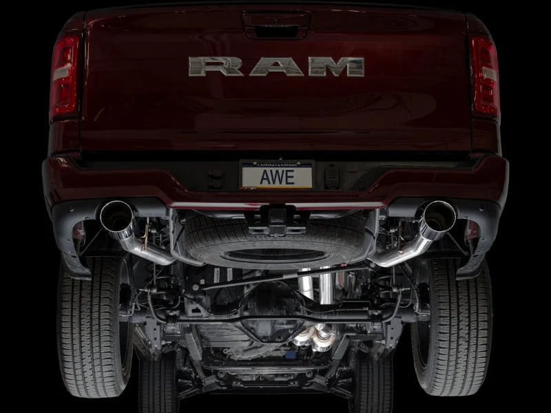 AWE 25+ RAM 1500 3.0TT 0FG Catback Touring Exhaust - Chrome Silver Tips - Additional View 9
