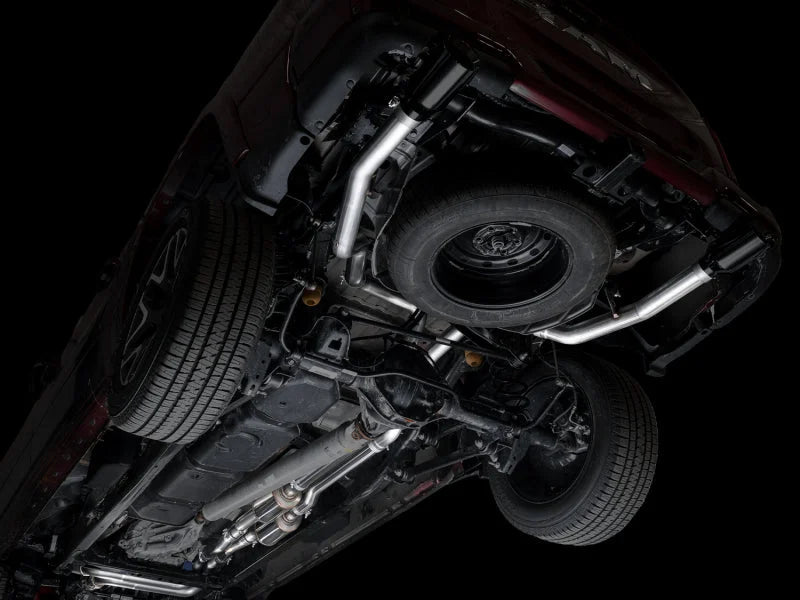 AWE 25+ RAM 1500 3.0TT 0FG Catback Touring Exhaust - Diamond Black Tips - Installation View