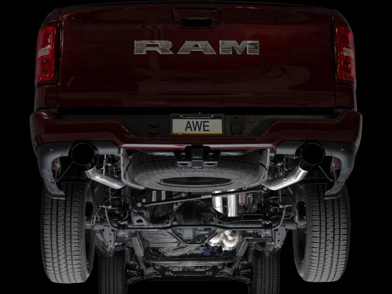 AWE 25+ RAM 1500 3.0TT 0FG Catback Touring Exhaust - Diamond Black Tips - Additional View 8