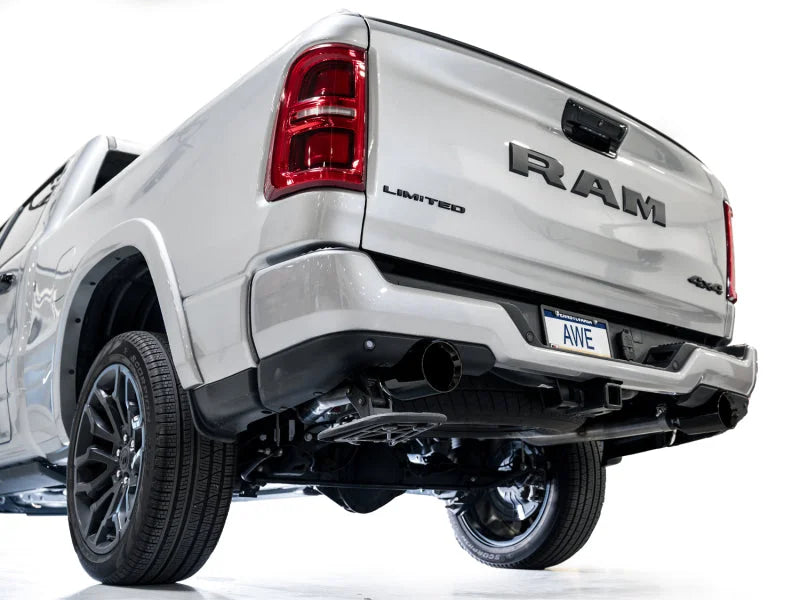 AWE 25+ RAM 1500 3.0TT 0FG Catback Touring Exhaust - Diamond Black Tips - Additional View 9