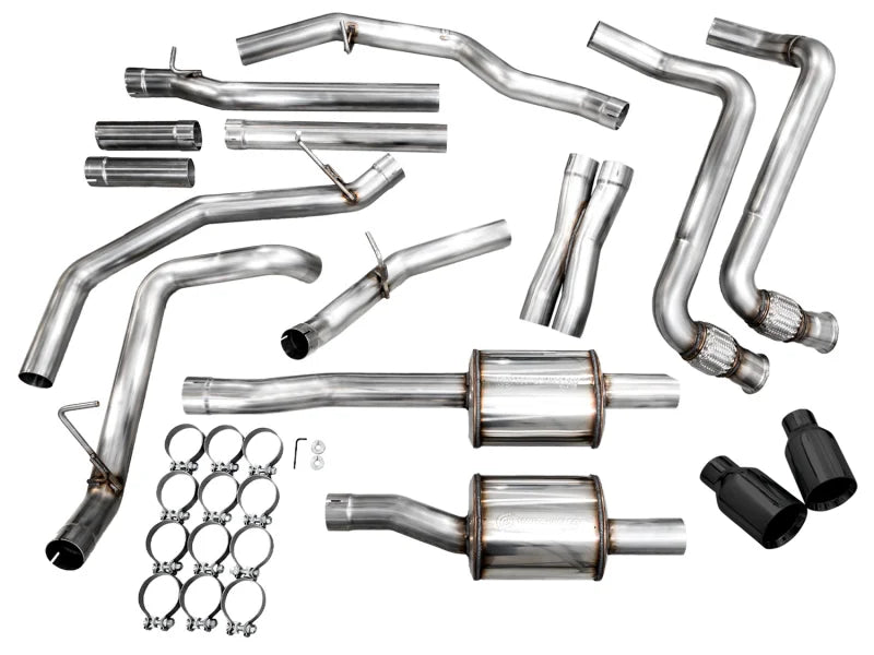 AWE 25+ RAM 1500 3.0TT 0FG Catback Touring Exhaust - Diamond Black Tips - Additional View 11