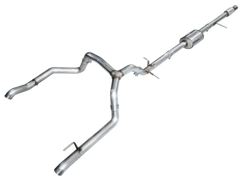 AWE 4th Gen GM 1500 5.3L 0FG Catback Split Rear Exit (w/ Bumper Cutouts) - OE Tips - Main Product View