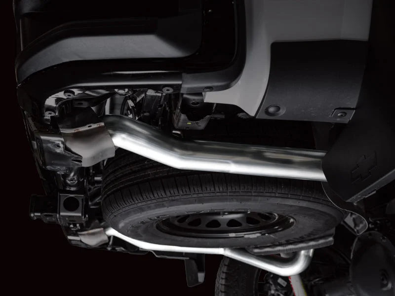 AWE 4th Gen GM 1500 5.3L 0FG Catback Split Rear Exit (w/ Bumper Cutouts) - OE Tips - Additional View 5