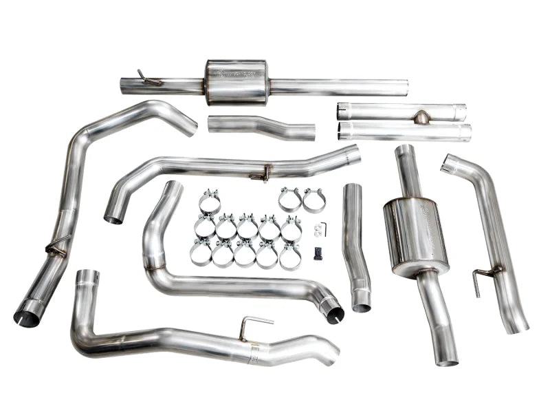 AWE 4th Gen GM 1500 6.2L Catback Split Rear Exit (w/ Bumper Cutouts) - OE Tips - Additional View 9