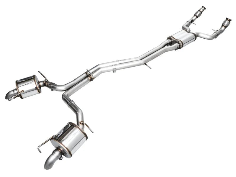 AWE Audi 2019-2023 C8 A6/A7 3.0T Touring Edition Cat-back Exhaust- Turn Downs - Main Product View
