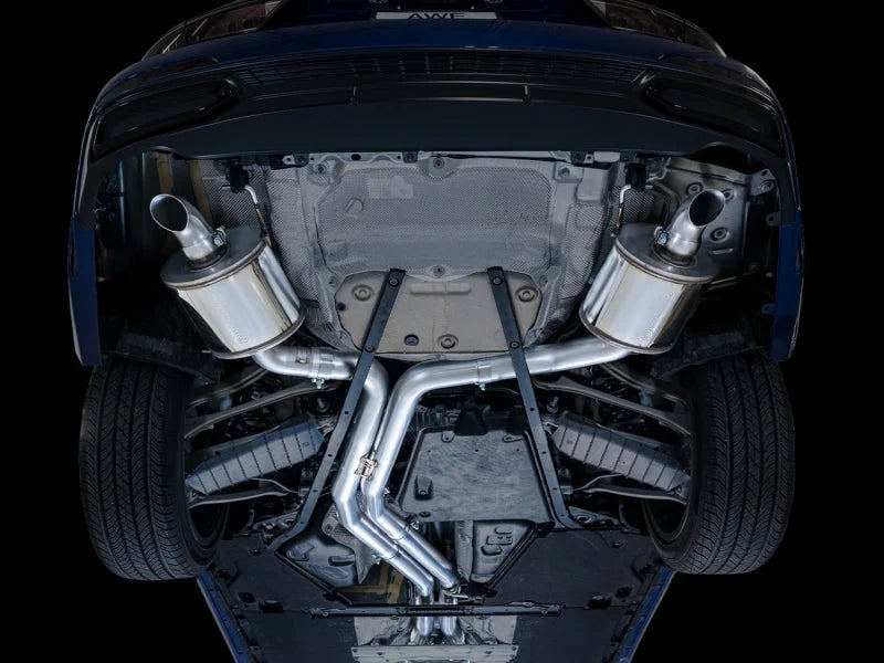 AWE Audi 2019-2023 C8 A6/A7 3.0T Touring Edition Cat-back Exhaust- Turn Downs - Additional View 6