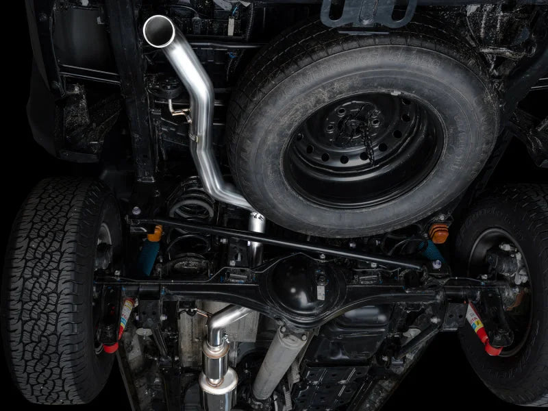 AWE Exhaust for 4th Gen Toyota Tacoma BashGuard Only - Back View
