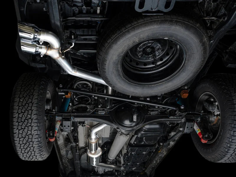 AWE Exhaust for 4th Gen Toyota Tacoma Dual Chrome Silver Tips - Additional View 8