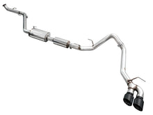 Load image into Gallery viewer, AWE Exhaust for 4th Gen Toyota Tacoma Dual Diamond Black Tips - Main Product View