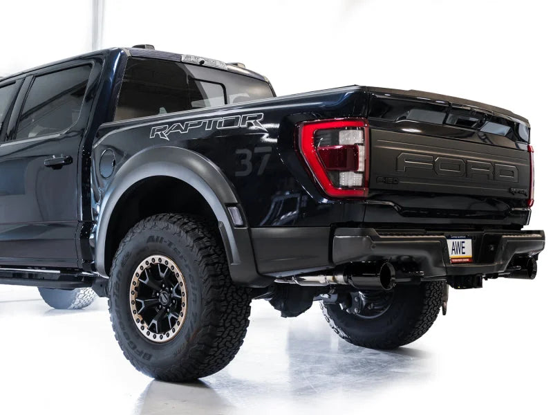 AWE Gen 3 Ford Raptor SwitchPath Exhaust  - Diamond Black Tips - Additional View 6
