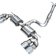 Load image into Gallery viewer, AWE MK8 Volkswagen Golf R 3in Touring Edition Quad Exhaust - Chrome Silver Tips - Main Product View