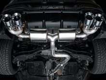 Load image into Gallery viewer, AWE MK8 Volkswagen Golf R 3in Touring Edition Quad Exhaust - Chrome Silver Tips - Back View