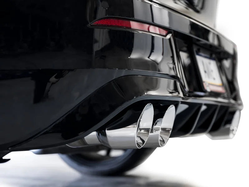 AWE MK8 Volkswagen Golf R 3in Touring Edition Quad Exhaust - Chrome Silver Tips - Additional View 6