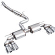 Load image into Gallery viewer, AWE MK8 Volkswagen Golf R 3in Touring Edition Quad Exhaust - Chrome Silver Tips - Additional View 12