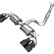 Load image into Gallery viewer, AWE MK8 Volkswagen Golf R 3in Touring Edition Quad Exhaust - Diamond Black Tips - Main Product View