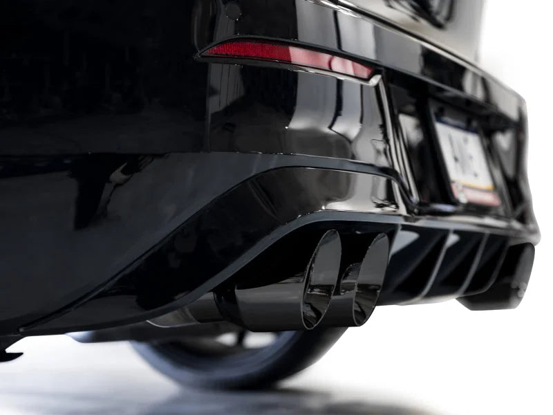 AWE MK8 Volkswagen Golf R 3in Touring Edition Quad Exhaust - Diamond Black Tips - Additional View 8
