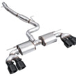 Load image into Gallery viewer, AWE MK8 Volkswagen Golf R 3in Touring Edition Quad Exhaust - Diamond Black Tips - Additional View 15