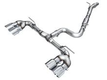 Load image into Gallery viewer, AWE MK8 Volkswagen Golf R 3in Track Edition Quad Exhaust - Chrome Silver Tips - Main Product View