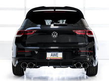 Load image into Gallery viewer, AWE MK8 Volkswagen Golf R 3in Track Edition Quad Exhaust - Chrome Silver Tips - Additional View 8