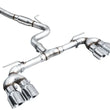 Load image into Gallery viewer, AWE MK8 Volkswagen Golf R 3in Track Edition Quad Exhaust - Chrome Silver Tips - Additional View 11