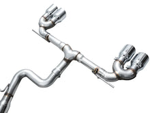 Load image into Gallery viewer, AWE MK8 Volkswagen Golf R 3in Track Edition Quad Exhaust - Chrome Silver Tips - Additional View 14