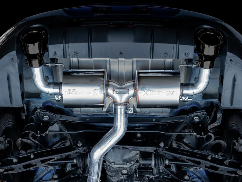 AWE Subaru BRZ/ Toyota GR86/ Toyota 86 Touring Edition Cat-Back Exhaust- Diamond Black Tips - Additional View 5