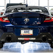 Load image into Gallery viewer, AWE Subaru BRZ / Toyota GR86 / Toyota 86 Track Edition Cat-Back Exhaust- Diamond Black Tips - Back View