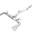 Load image into Gallery viewer, AWE Subaru BRZ/ Toyota GR86/ Toyota 86 Track Edition Cat-Back Exhaust- Chrome Silver Tips - Main Product View
